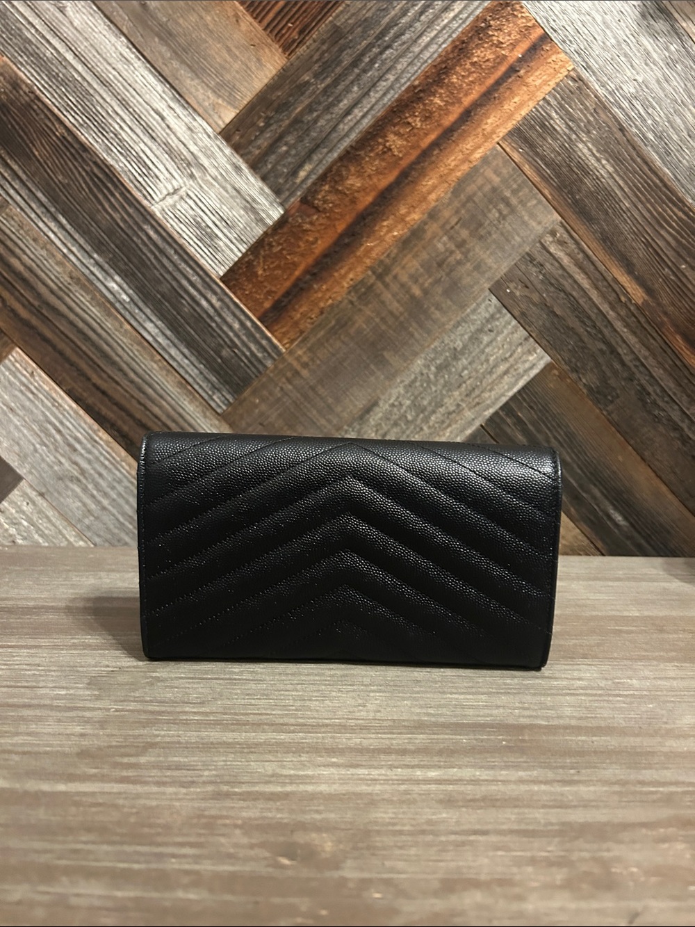 YSL Monogram Leather Wallet - Picture 2 of 8
